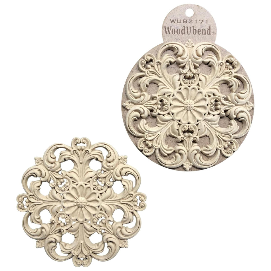 [WoodUBend] WUB2171 Centrepiece Applique/Moulding - 140x140mm