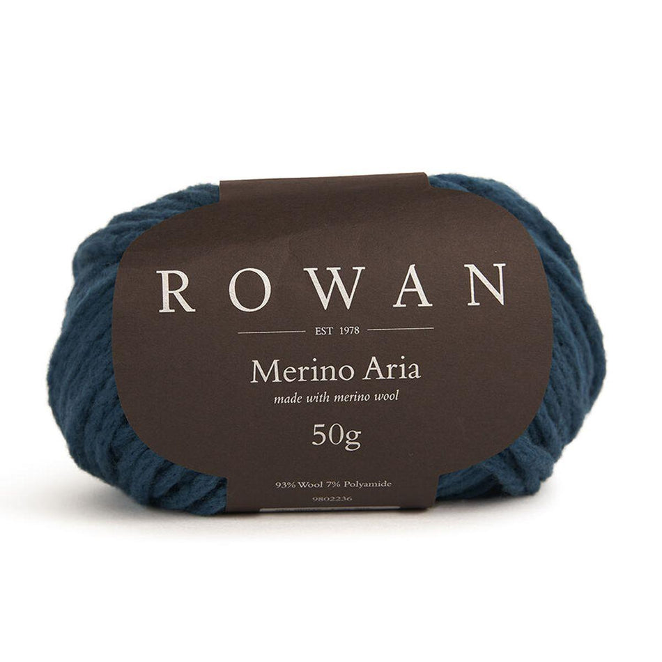 Merino Aria Deep Teal 053 100% Wool Yarn - 50g