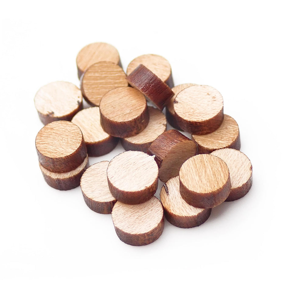Maple Dot Inlays - 5mm, Pack of 20, Circle