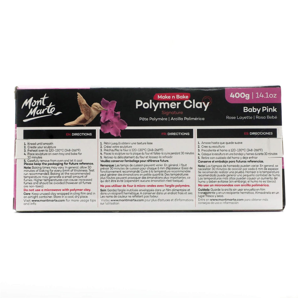 MMSP6410 Baby Pink Make N Bake Polymer Clay - 400g