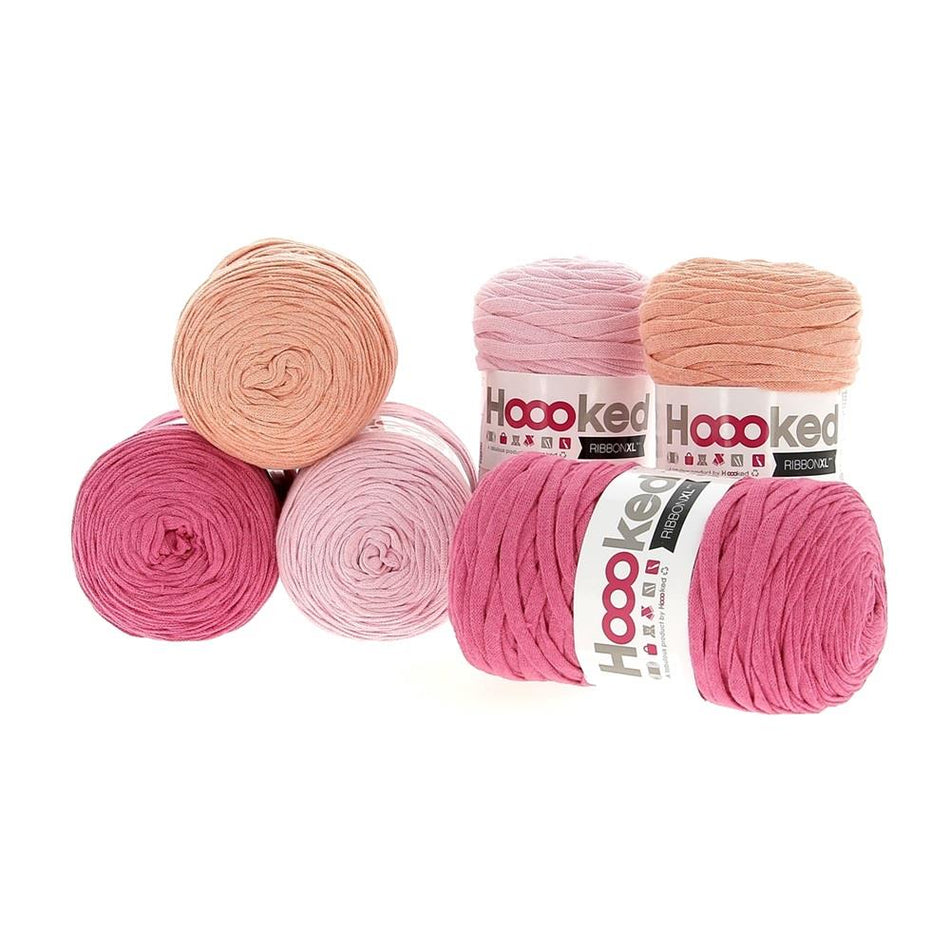 RIBBONXL BUNDLE X 6 THINK PINK RibbonXL Think Pink Cotton Yarn - 120M, 250g Pack of 6
