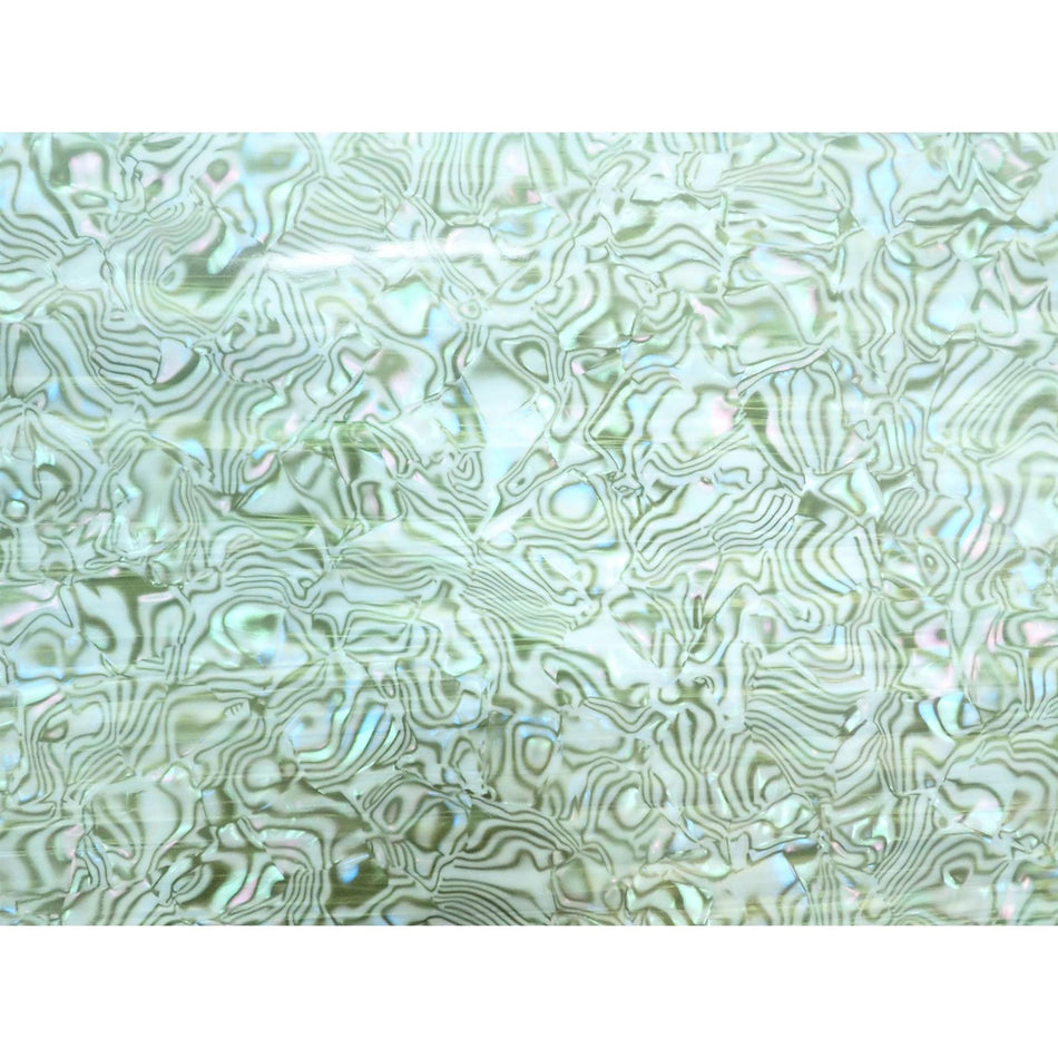 Light Green Tiger Shell Celluloid Sheet - 1600x700x0.17mm