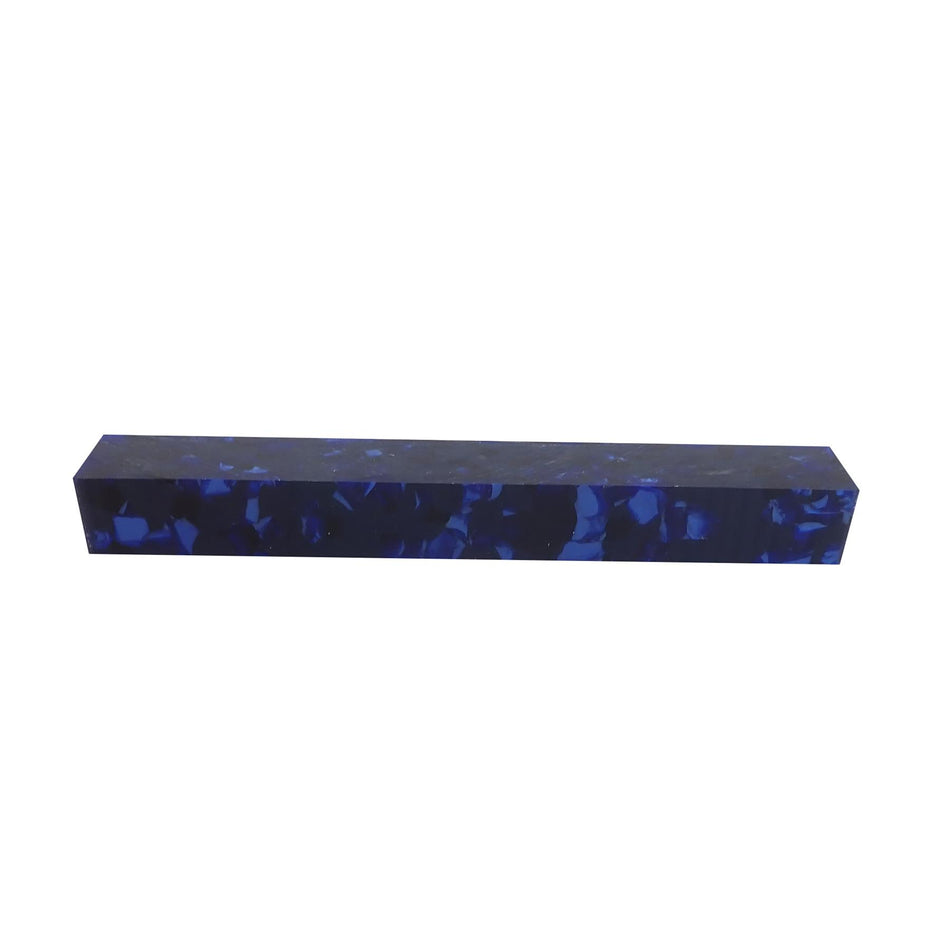 Blue Pearloid Cellulose Acetate Pen Blank - 150x20x20mm, 6x3/4x3/4"