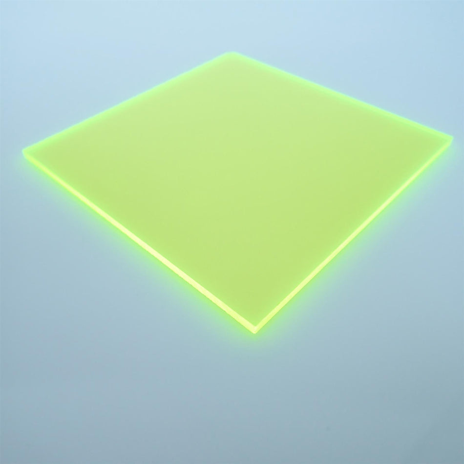 Chartreuse Fluorescent Acrylic Sheet - 600x400x3mm