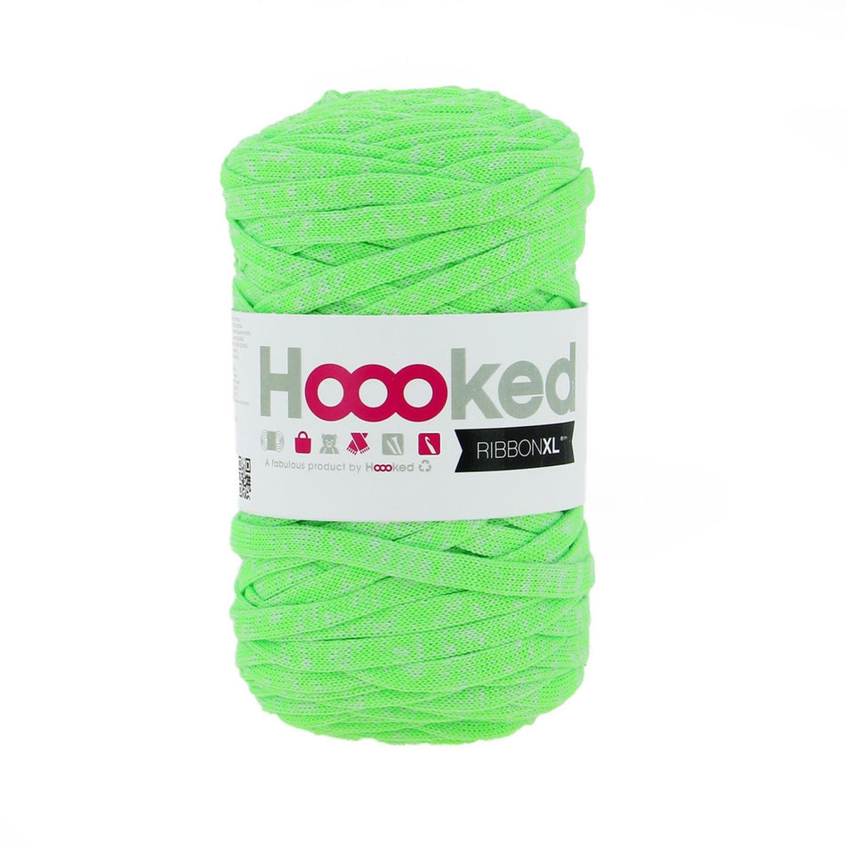 Neon Electric Lime RibbonXL Cotton Yarn