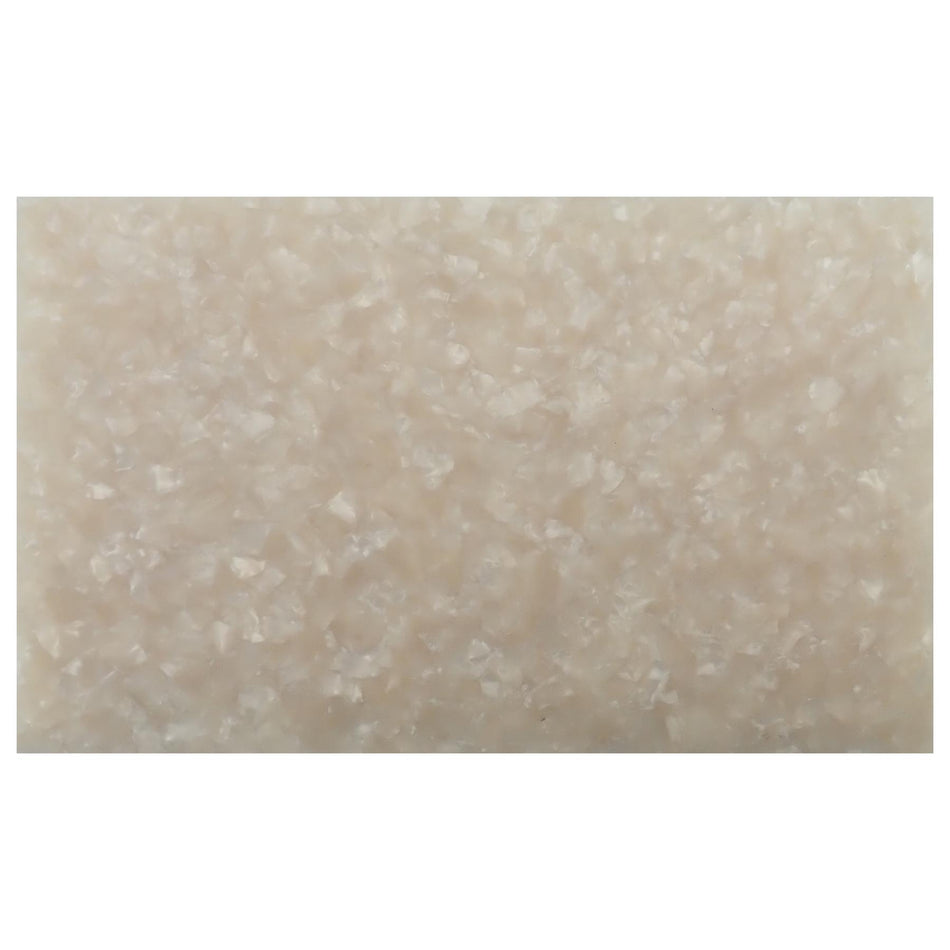 White Pearloid Cellulose Acetate Block - 165x100x10mm