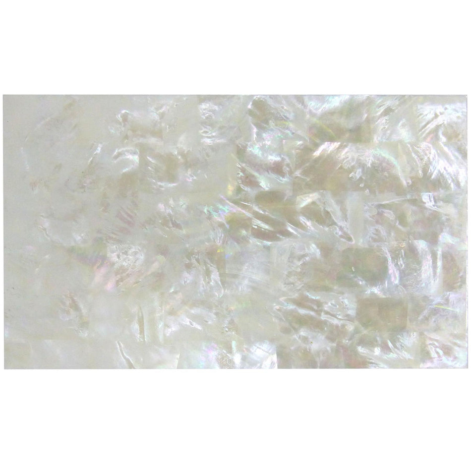 White Mother of Pearl Laminate Shell Veneer - 240x140x0.5mm