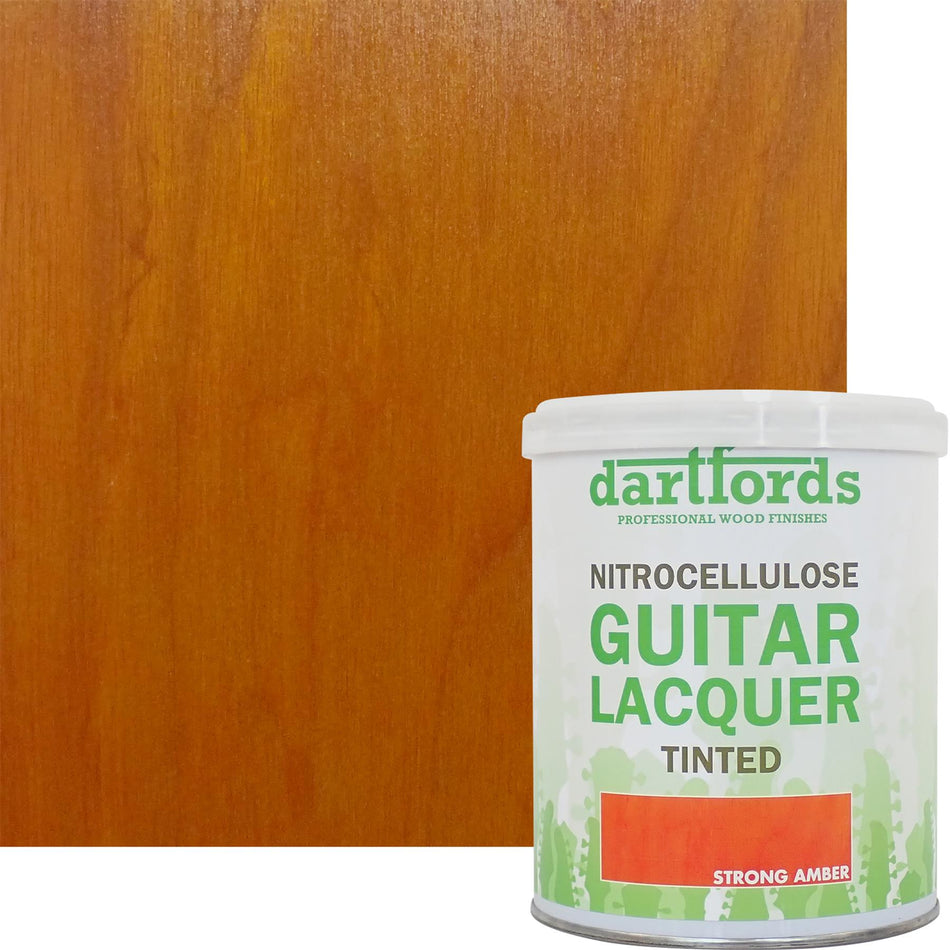 Strong Amber Nitrocellulose Guitar Lacquer - 1 litre Tin