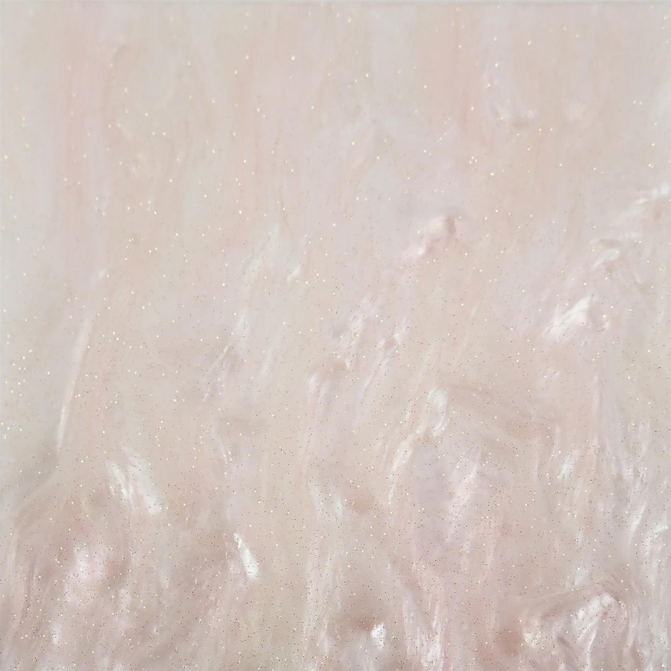 Baby Pink Glittering Pearl Cast Acrylic Sheet (3mm thick)