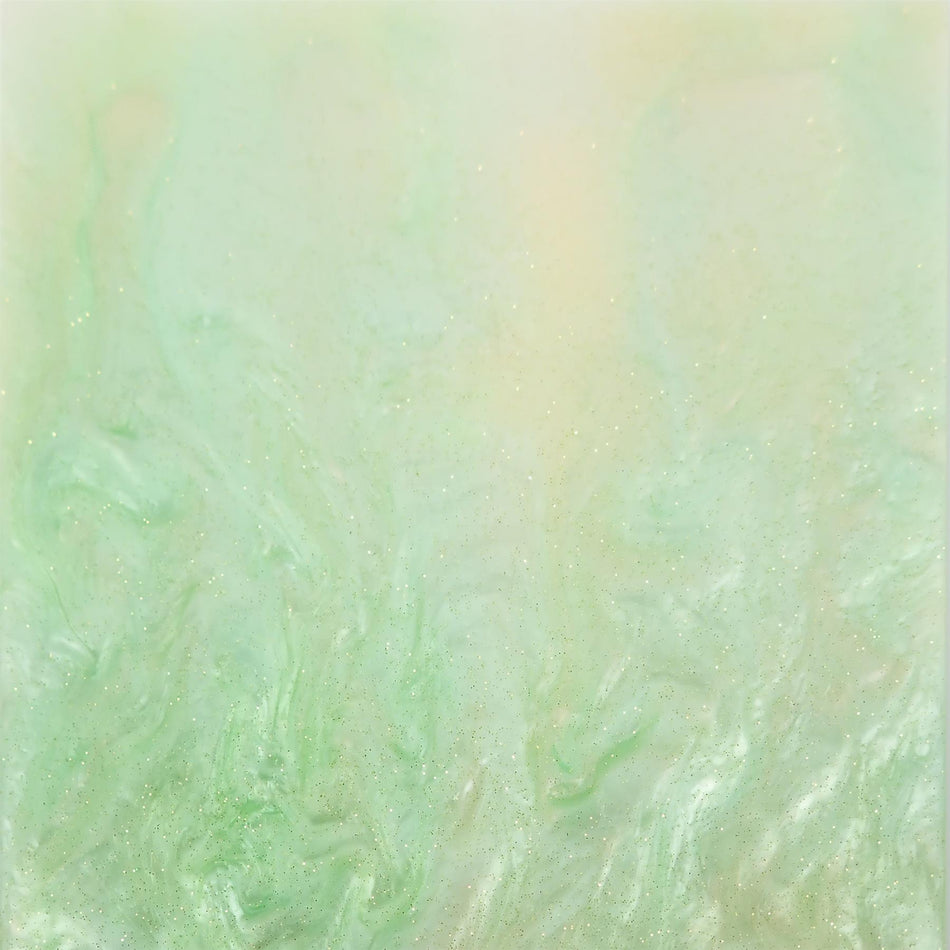 Apple Green Glittering Pearl Cast Acrylic Sheet (3mm thick)