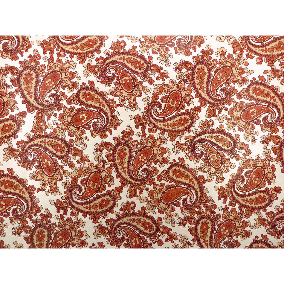 Powder Pink Backed Brown Paisley Paper Guitar Body Decal - 420x295mm
