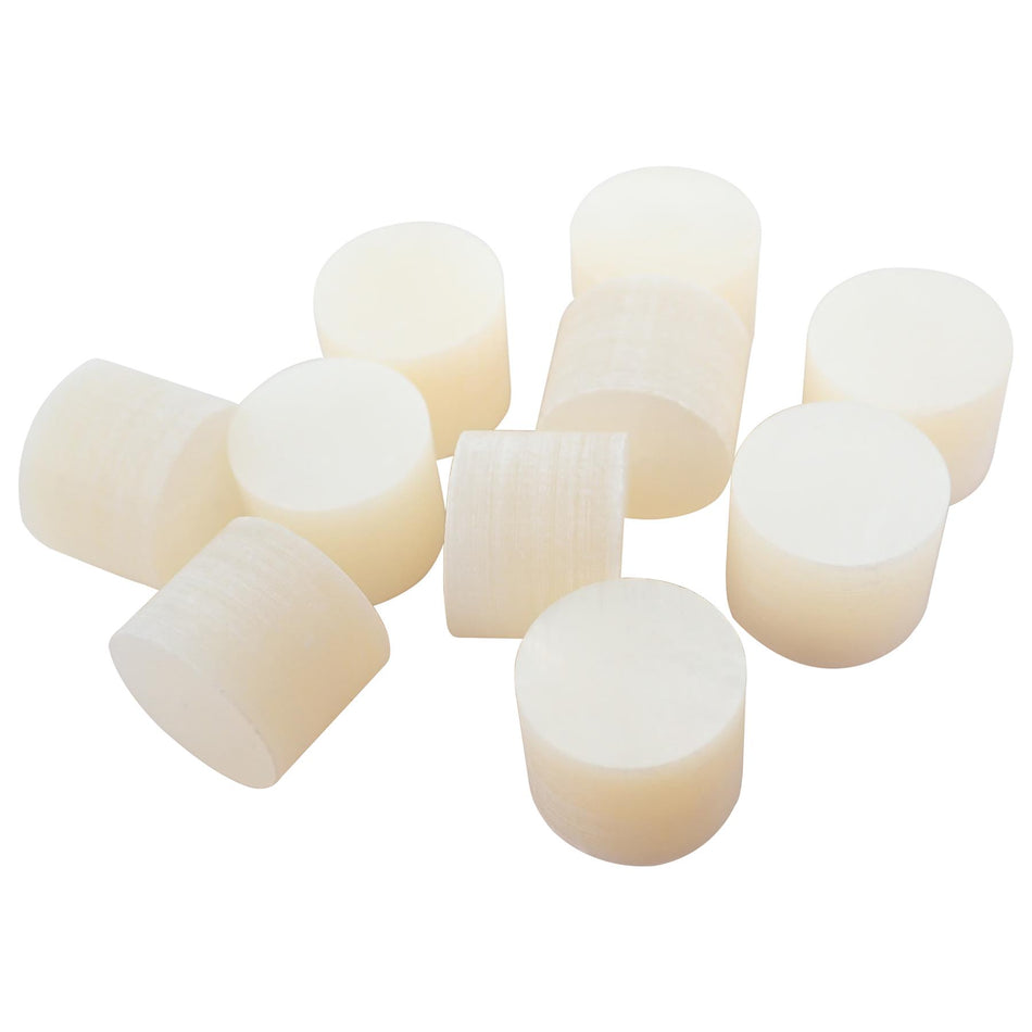 White Mother of Pearl Button Blank - 8x10x10mm, Round