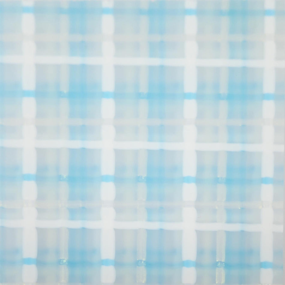 Blue Tartan Acrylic Sheet - 600x400x3mm