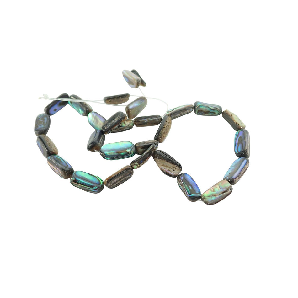 Paua Abalone Paua Freeform Shell Beads - Small, Pack of 25