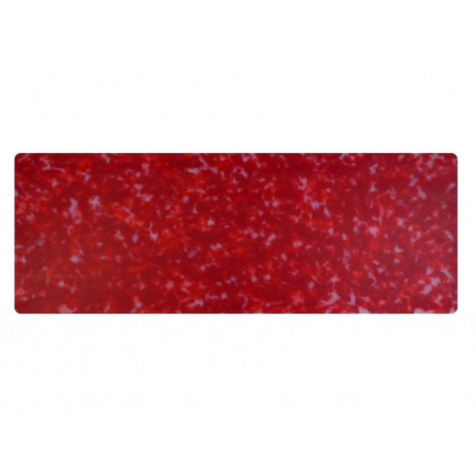 Red Calico Cellulose Acetate Sheet, 4mm Thick