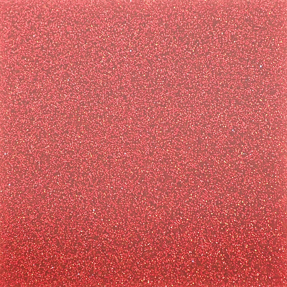 Red Glitter Acrylic Sheet - 300x200x3mm