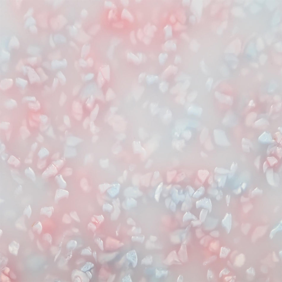 Baby Pink Crystal Acrylic Sheet - 400x300x3mm