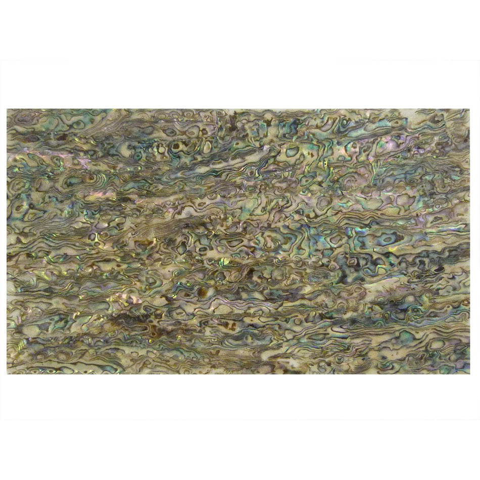 Fine Grained Green Abalone Laminate Shell Veneer - 240x140x0.15mm