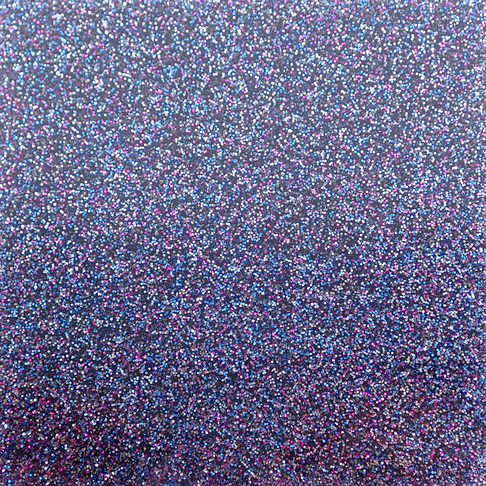Blue Holographic Glitter Acrylic Sheet - 98x98x3mm, Sample