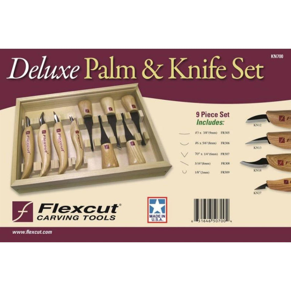 KN700 Deluxe Palm & Knife Set - Set of 9