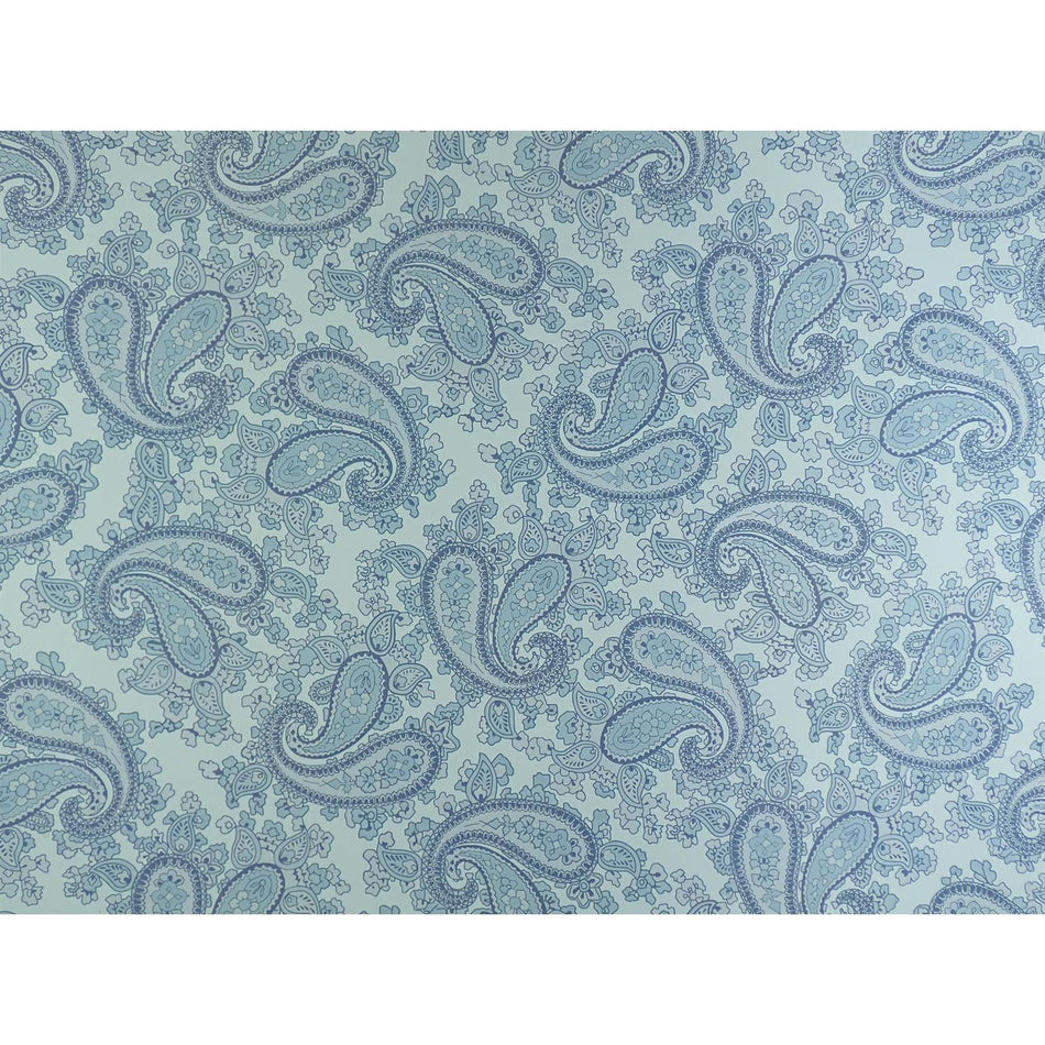 Clear Backed Powder Blue Paisley Guitar Body Waterslide Decal - 420x295mm