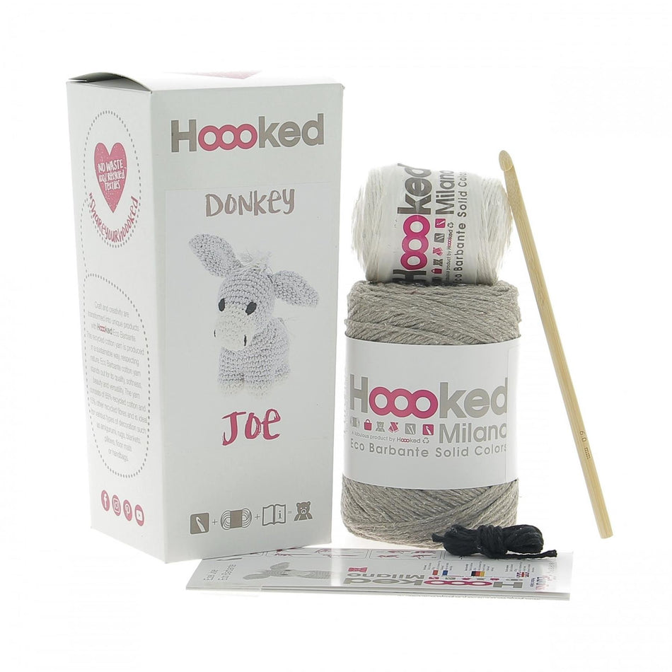 PAK120310 Eco Barbante Milano Taupe Cotton Donkey Joe Crochet Amigurumi Kit