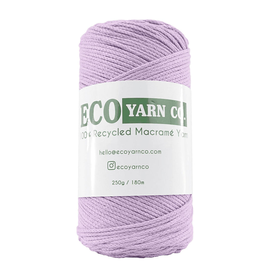 Lilac Cotton/Polyester Macrame Yarn - 180M, 250g