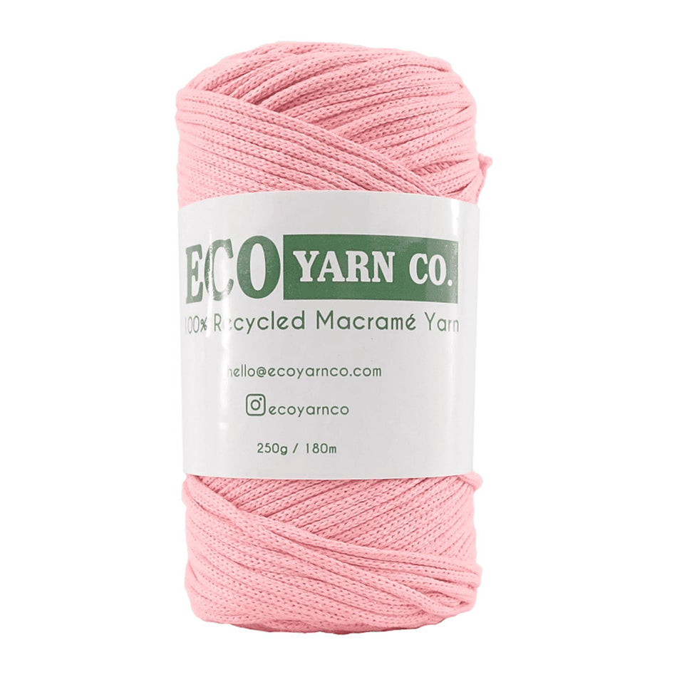 Salmon Cotton/Polyester Macrame Yarn - 180M, 250g