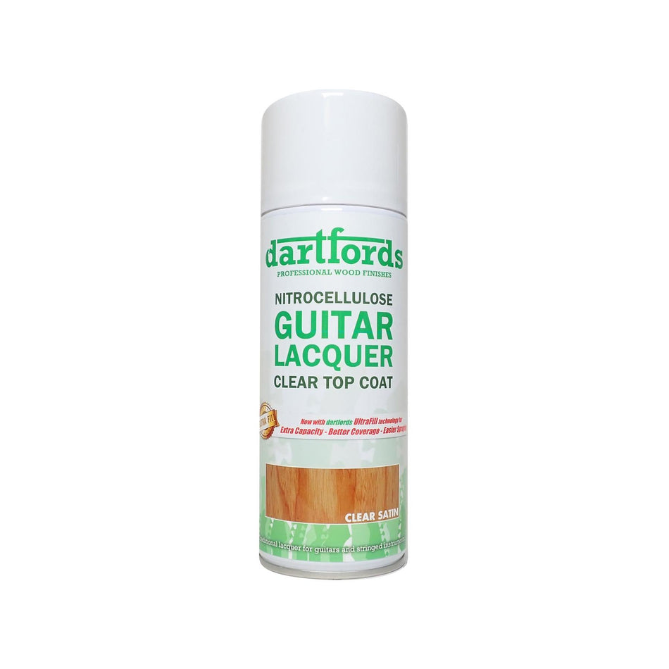 Satin Clear Nitrocellulose Guitar Lacquer - 400ml Aerosol