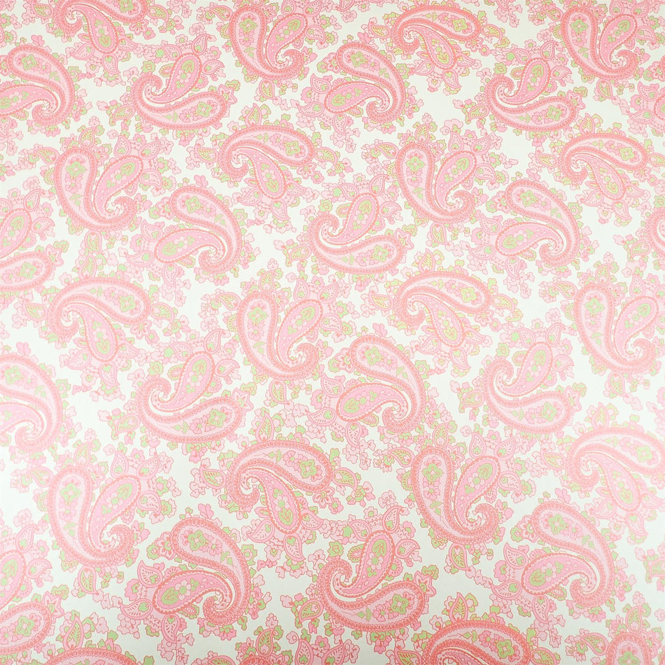 Silver Backed Pink Paisley Paper Guitar Body Decal - 690x480mm