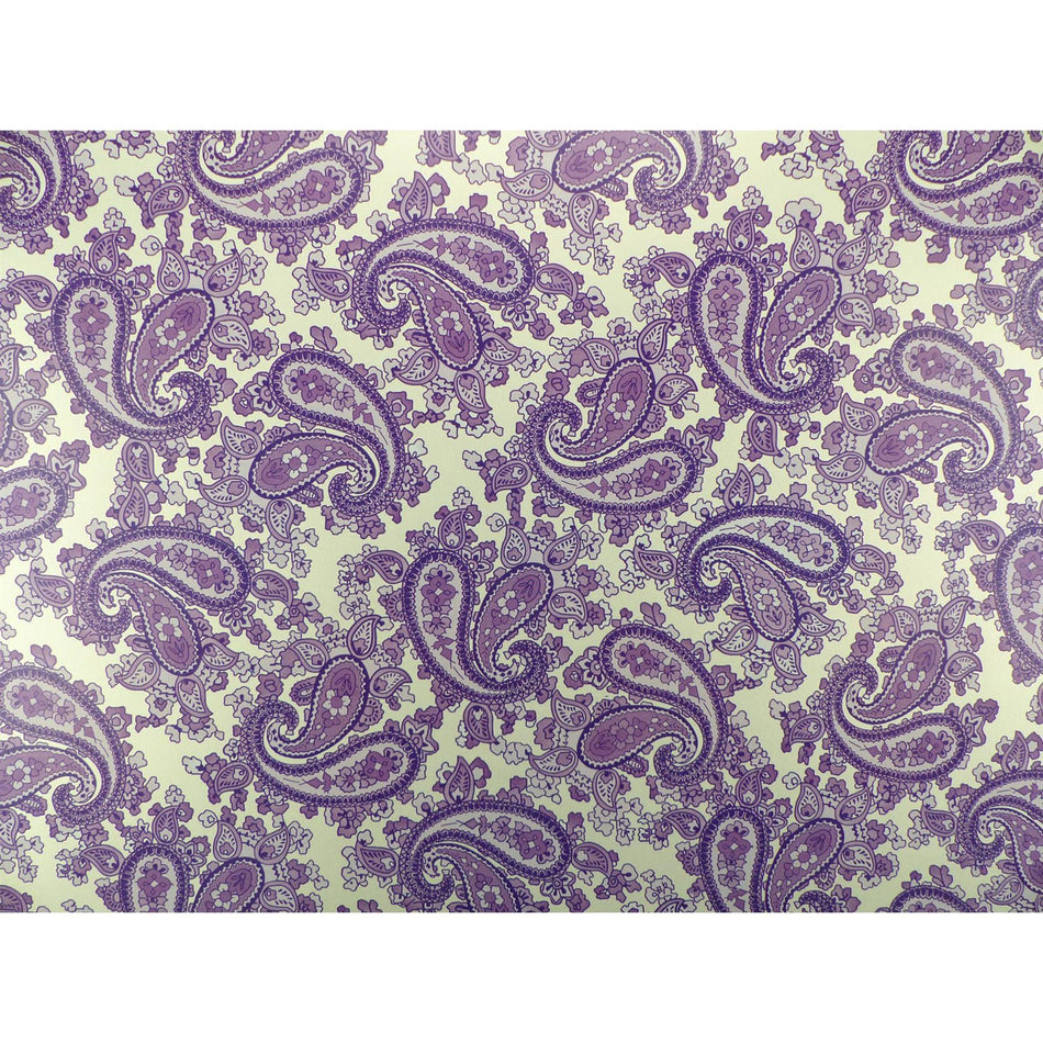 Pearl Gold Backed Purple Paisley Paper Guitar Body Decal - 420x295mm
