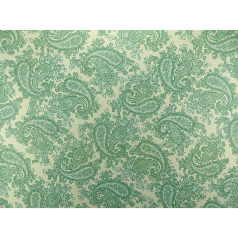 Pearl Gold Backed Surf Green Paisley Paper Guitar Body Decal - 420x295mm