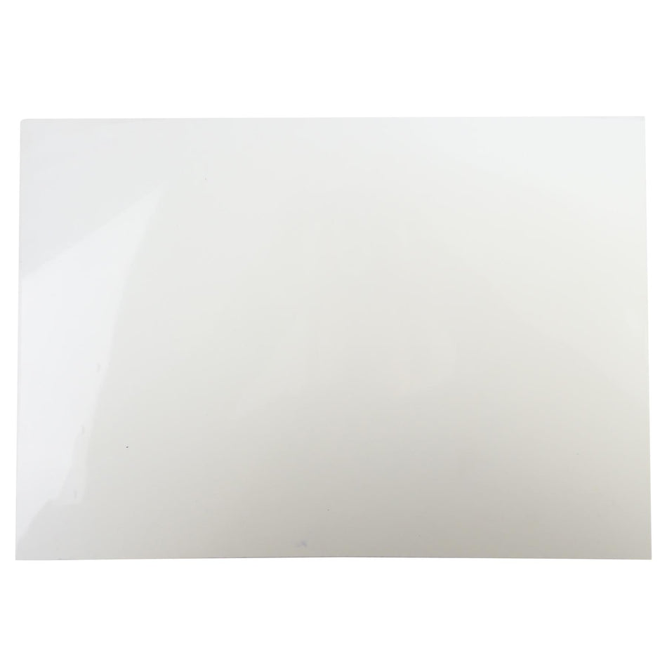 White/Black/White Plain Celluloid Sheet - 380x270x2mm, 3-Ply