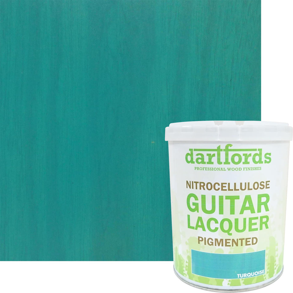 Turquoise Pigmented Nitrocellulose Guitar Lacquer - 1 litre Tin