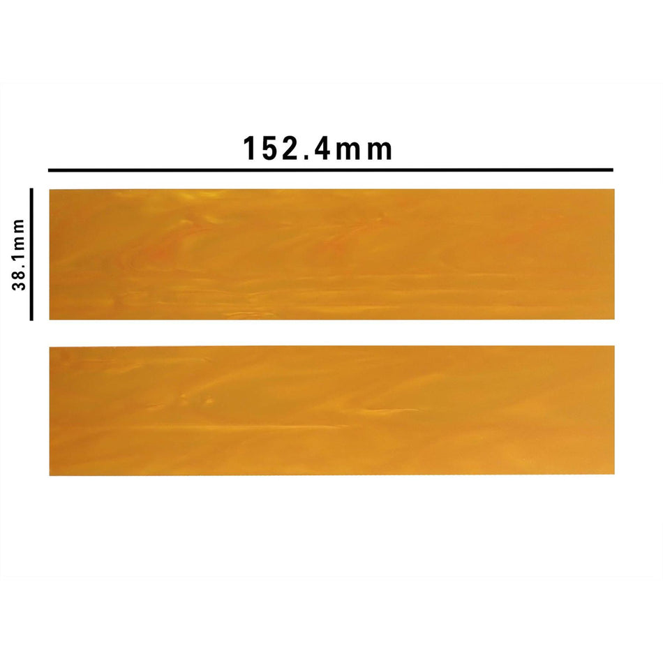 Orange Pearl Kirinite Acrylic Knife Scales (Pair)