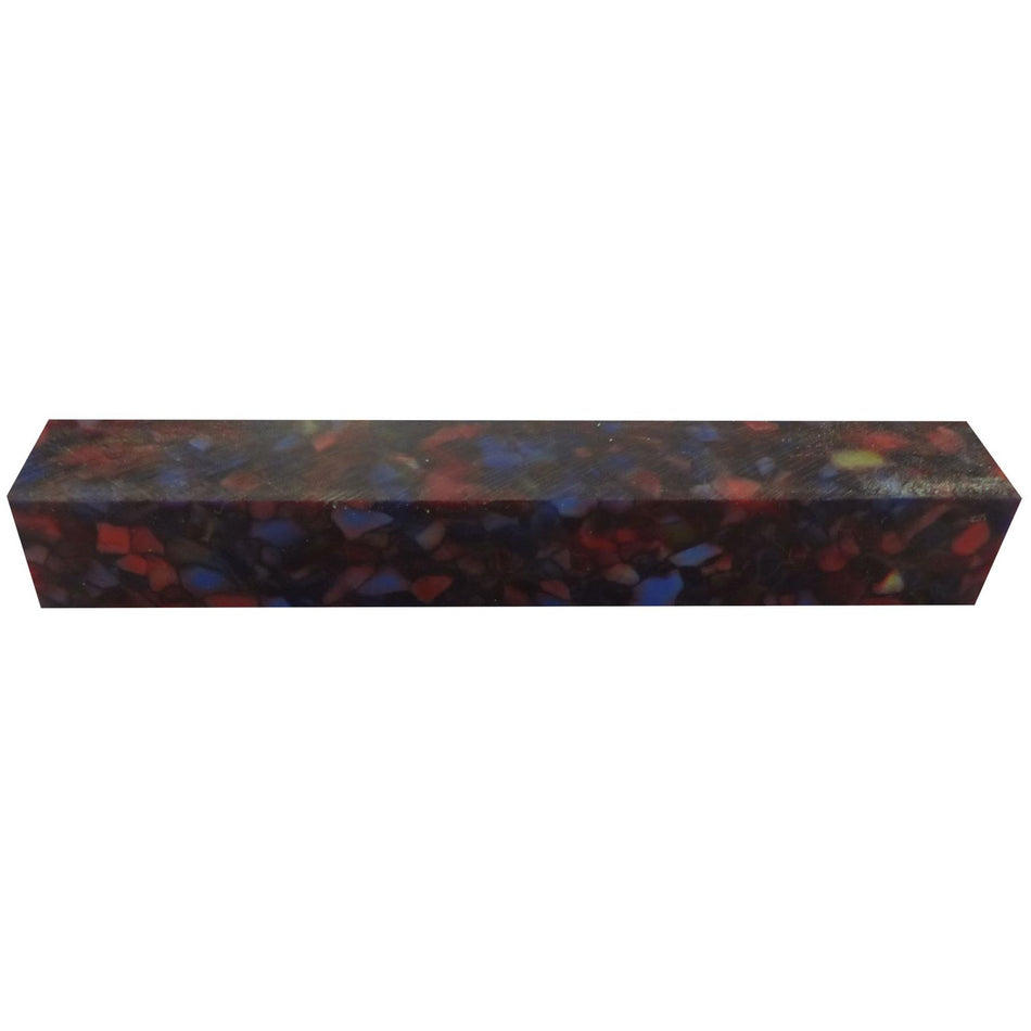 Nebular Stardust Kirinite Acrylic Pen Blank - 150x20x20mm, 6x3/4x3/4"