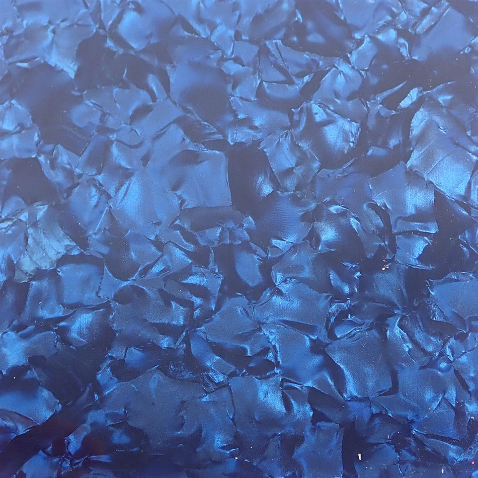 Blue Pearloid Celluloid Laminate Cast Acrylic Sheet (3mm thick)