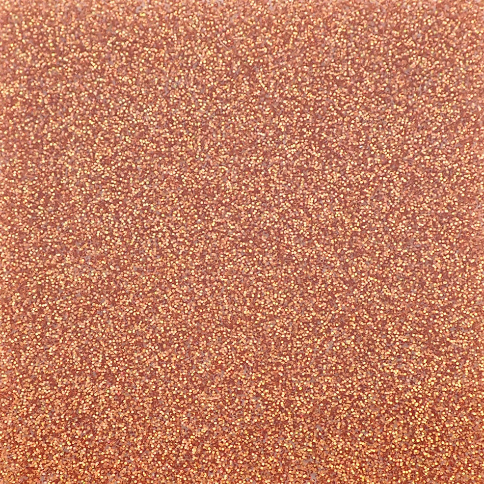 Copper Holographic Glitter Acrylic Sheet - 98x98x3mm, Sample