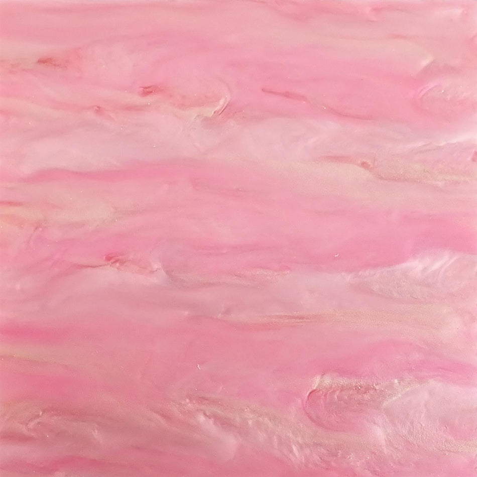 Pink Glittering Pearl Cast Acrylic Sheet (3mm thick)