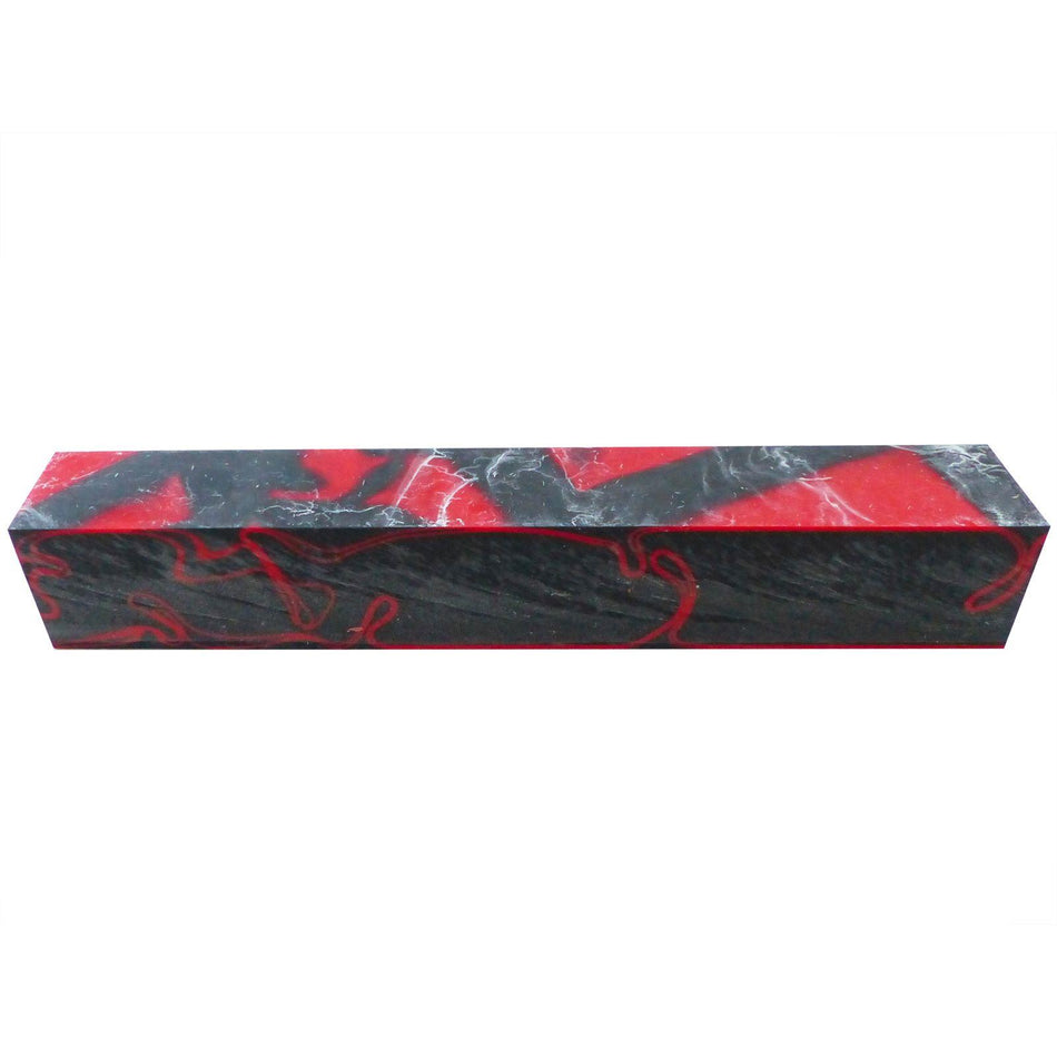 Kirinite Lava Flow Abstract Kirinite Acrylic Pen Blank - 150x20x20mm, 6x3/4x3/4"