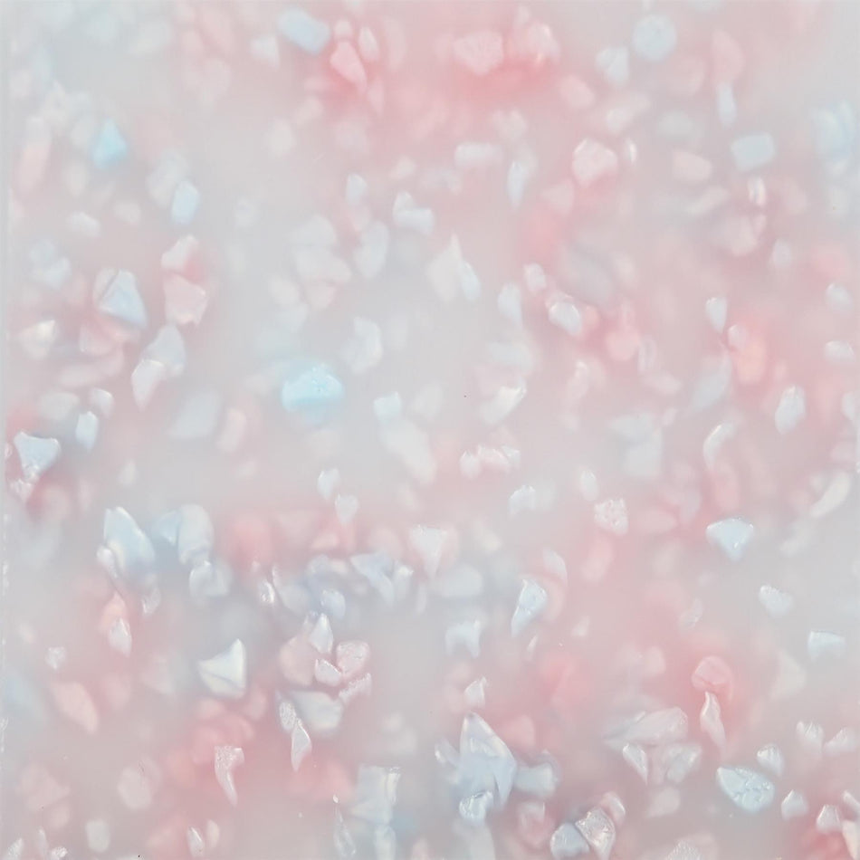 Baby Pink Crystal Acrylic Sheet - 600x400x3mm