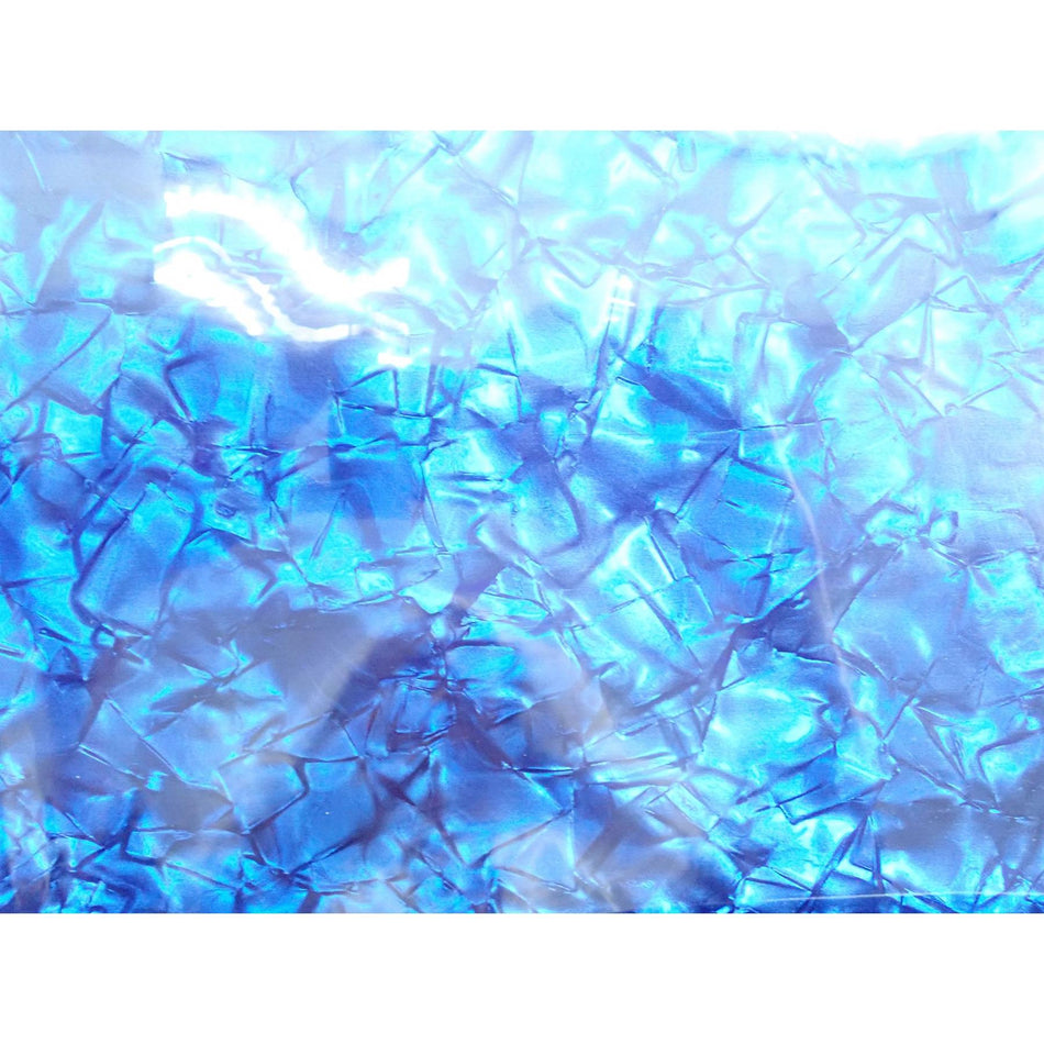 Blue Large Pearloid Celluloid Sheet - 1600x700x0.17mm