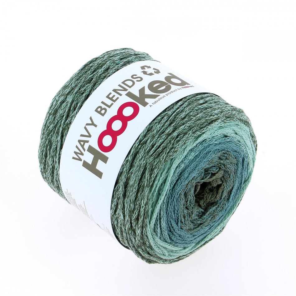 WB05 Wavy Blends Emerald Herb Recycled Cotton Yarn - 260M, 250g