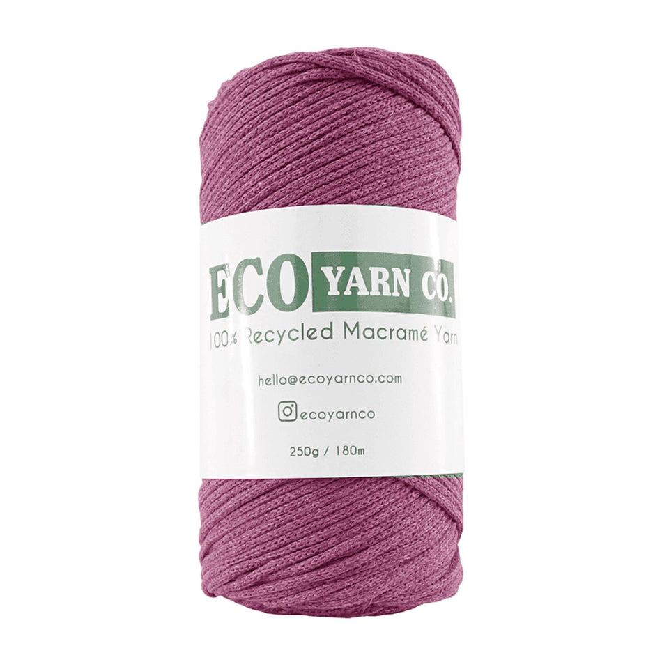 Maroon Cotton/Polyester Macrame Yarn - 180M, 250g