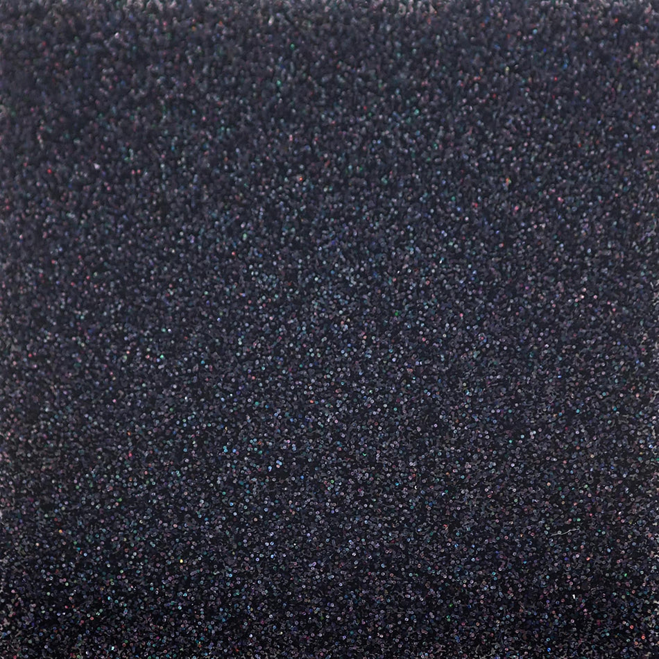 Black Holographic Glitter Cast Acrylic Sheet (3mm thick)