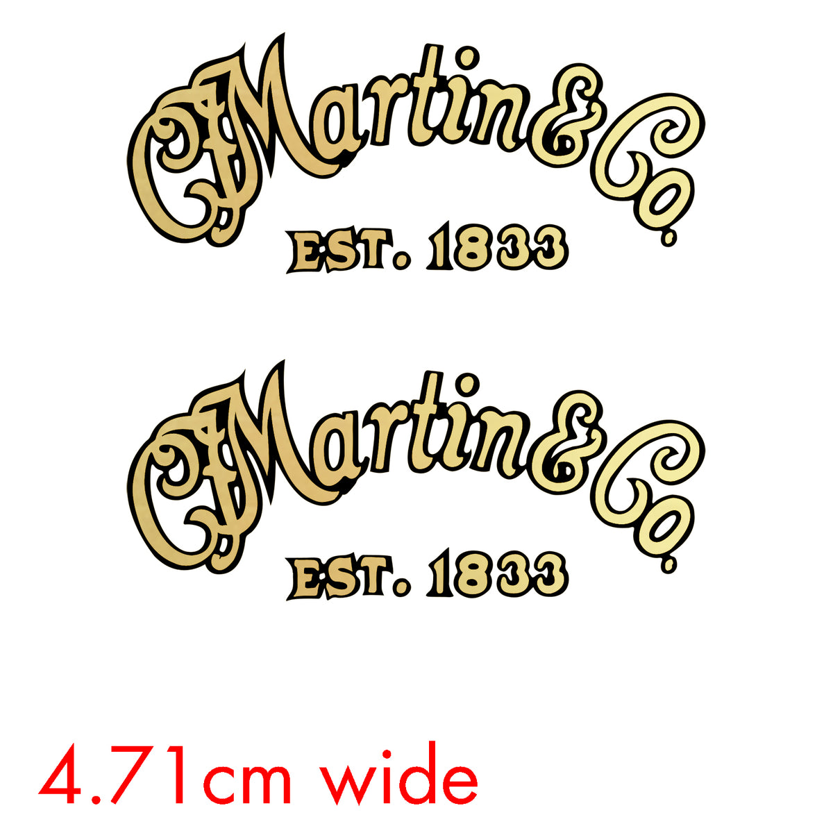 CF Martin Restoration Headstock Decals x2 – Rothko and Frost