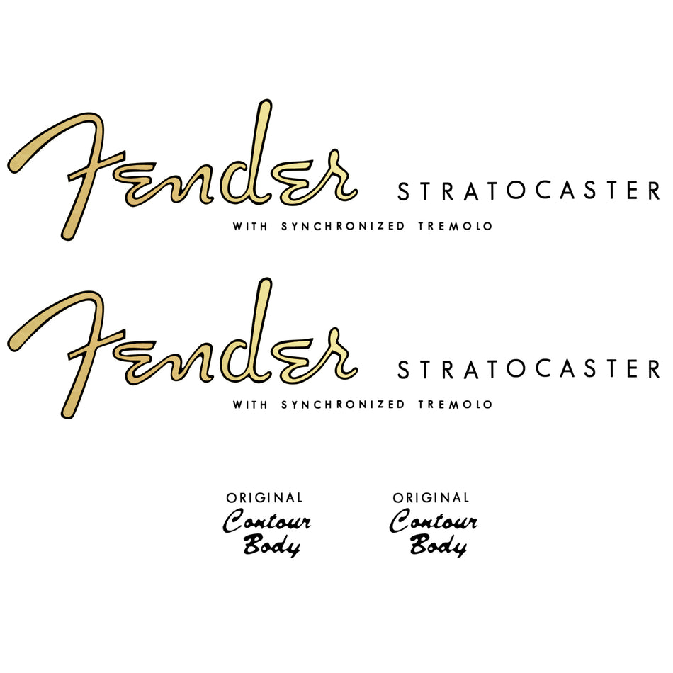 Stratocaster Restoration Headstock Decals x2