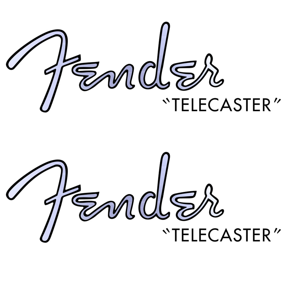 Telecaster Restoration Headstock Decals x2