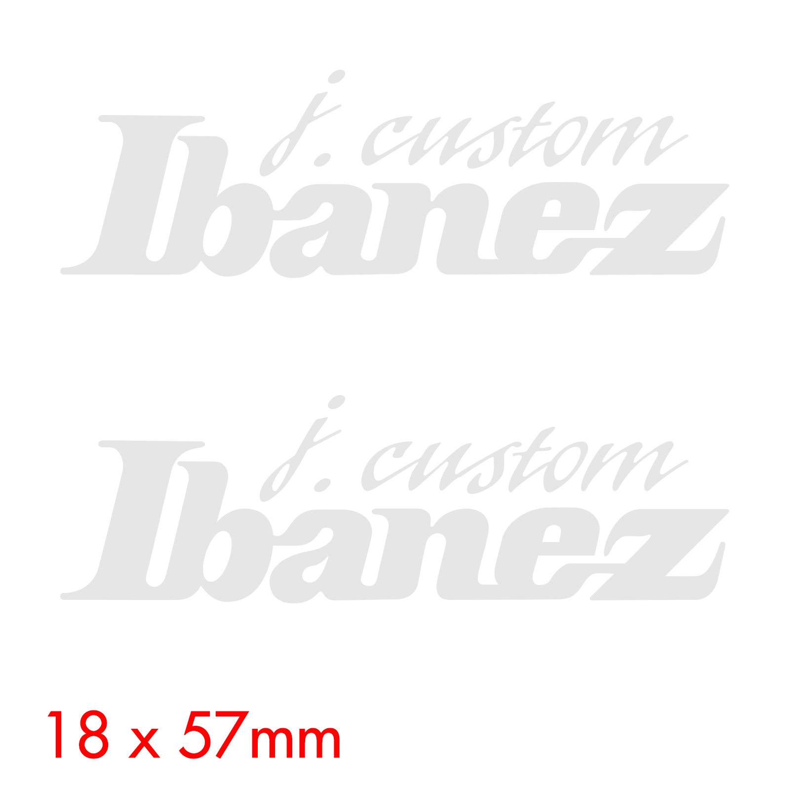 Ibanez Restoration Headstock Decals x2 – Rothko and Frost