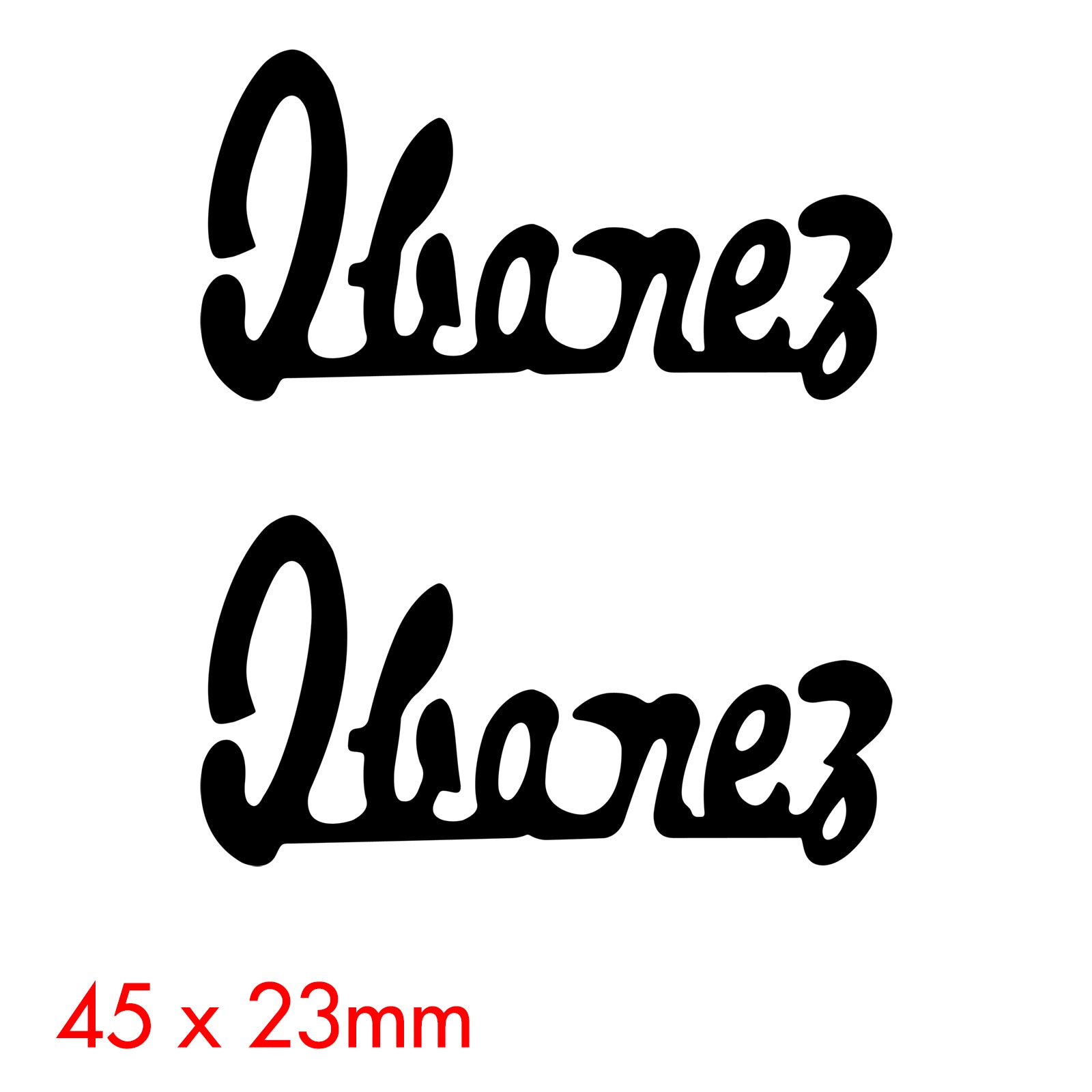 Ibanez Restoration Headstock Decals x2 – Rothko and Frost